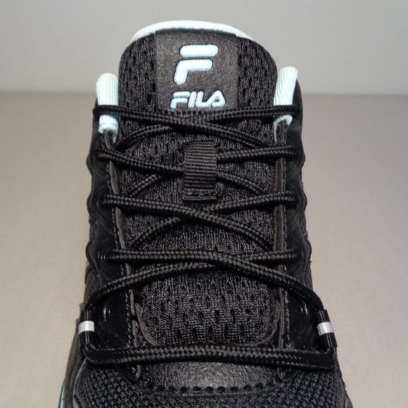 Fila Size 8 M QUADRIX Black / Aqua Trail Sneakers New Women's Shoes - Picture 8 of 16